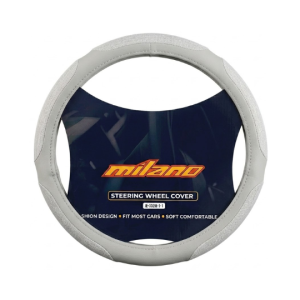 Cubre Volante de Terciopelo Universal para Auto y Camioneta Gris