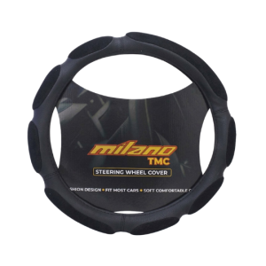 Cubre Volante de Terciopelo Universal para Auto y Camioneta Negro 8 paneles