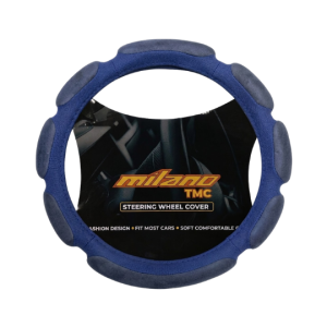 Cubre Volante de Terciopelo Universal para Auto y Camioneta Azul 8 paneles