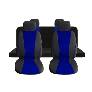 Cubreasiento De Poliester Negro Azul