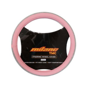 Cubre Volante de goma Universal para Auto y Camioneta Rosado con goma brillante