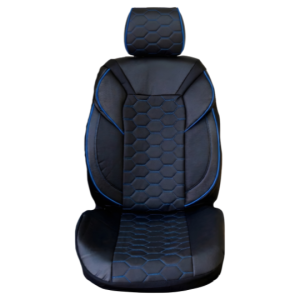 Cubreasiento Ecocuero Negro/Azul