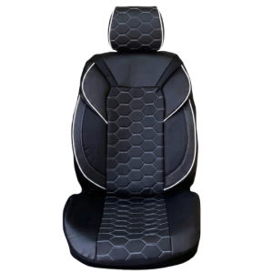 Cubreasiento Ecocuero Negro / Blanco