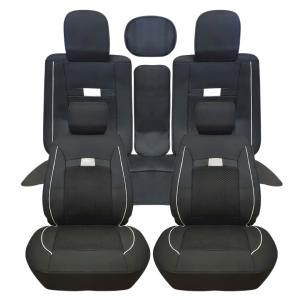 Cubreasiento Ecocuero Negro/Blanco